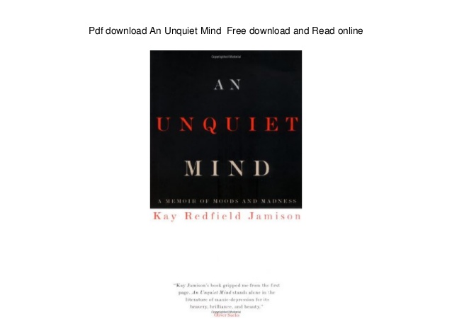 An unquiet mind pdf free download pc
